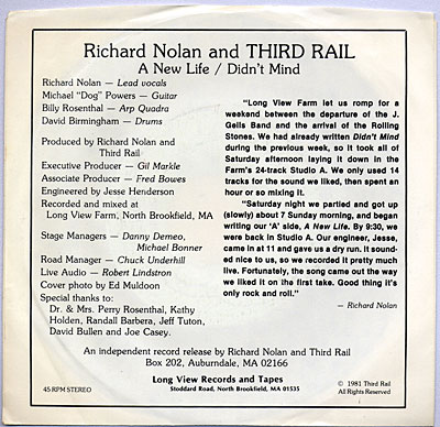 A New Life: Richard Nolan and Third Rail