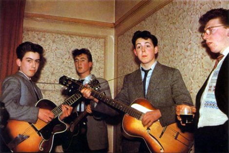 First known color photo of the Beatles (1957!)