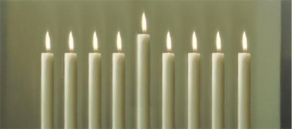 Gerhard Richter Chanukah Candles
